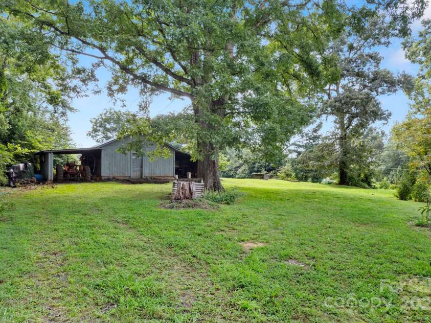 3110 Zion Church Road, Shelby, NC 28150.  MLS# CAR4291685, YatesRealty ID 34945. View from house toward barn