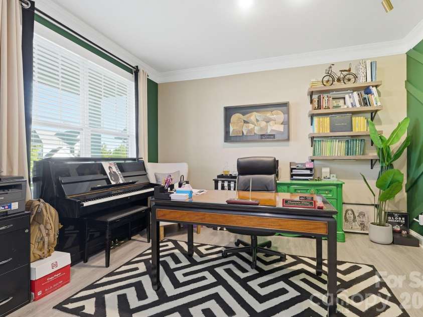 108 Northstone Road, Mooresville, NC 28115.  MLS# CAR4382217, YatesRealty ID 34959. Office with Custom Accent Wall