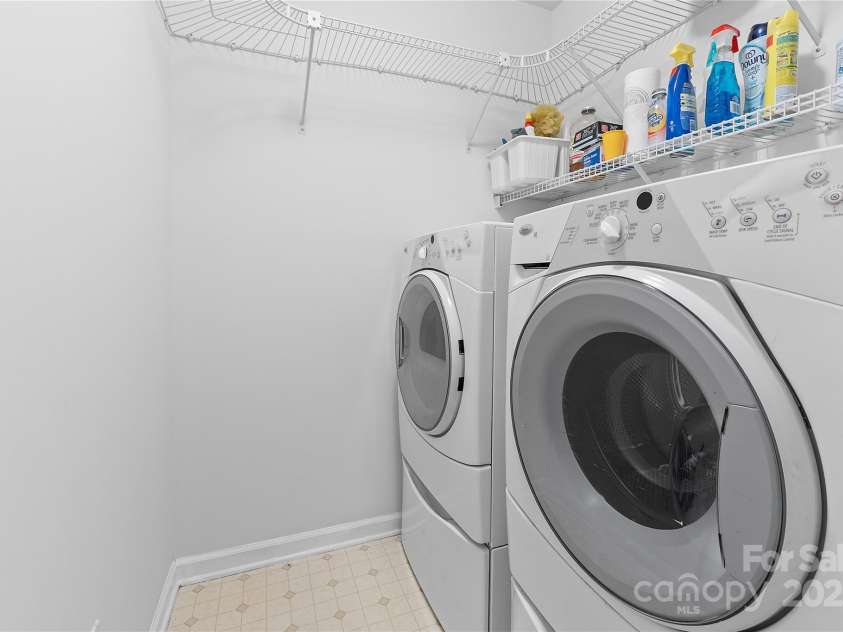 3121 Spring Fancy Lane, Indian Trail, NC 28079.  MLS# CAR4289656, YatesRealty ID 34973. Laundry room upstairs