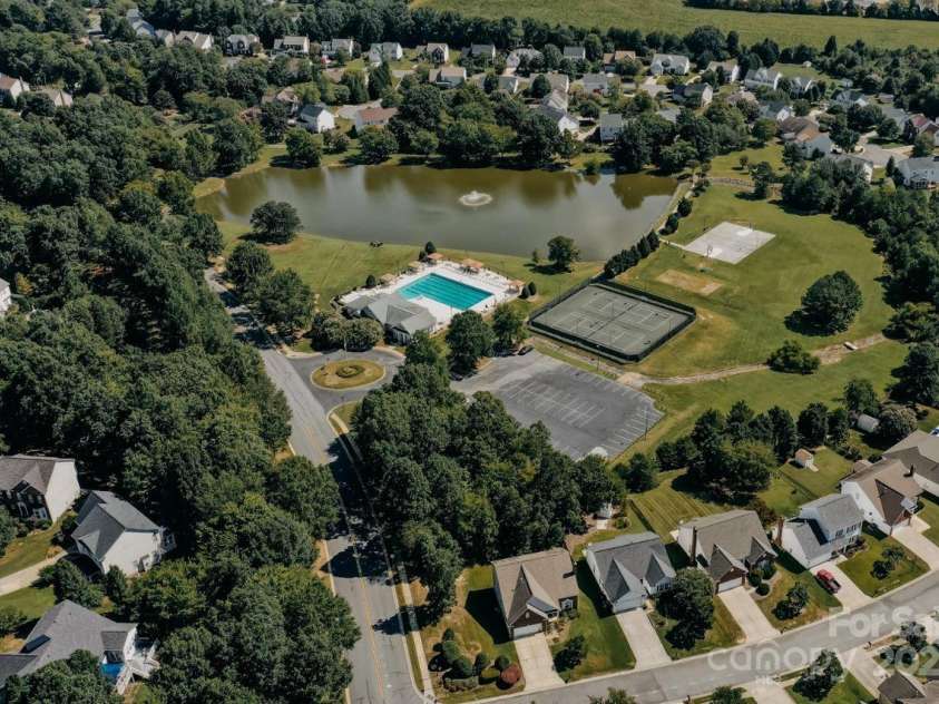 3121 Spring Fancy Lane, Indian Trail, NC 28079.  MLS# CAR4289656, YatesRealty ID 34973. This is the pool, tennis, pond, playground - all just steps away from your front door