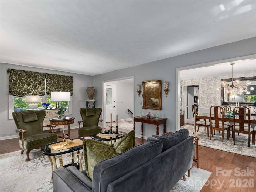 122 Brandon Road, Hendersonville, NC 28739.  MLS# CAR4391483, YatesRealty ID 34975. Elegant flow between formal living and dining spaces designed for comfortable entertaining