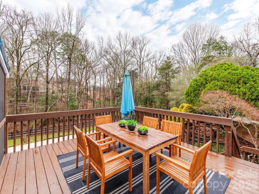 5361 Five Knolls Drive, Charlotte, NC 28226.  MLS# CAR4352496, YatesRealty ID 3498. Outdoor Deck