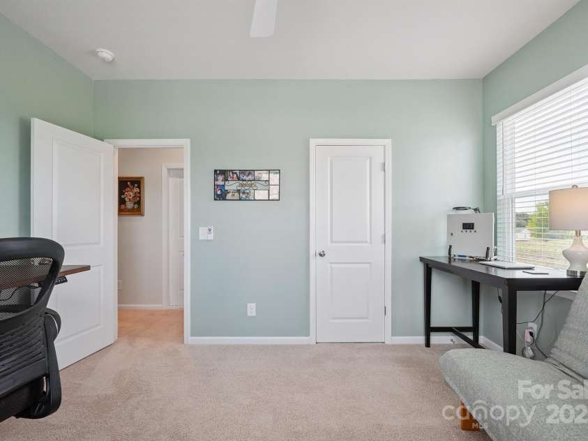 3161 Baines Court, Kannapolis, NC 28081.  MLS# CAR4283103, YatesRealty ID 34980. Spacious Secondary Bedroom on upper level with ceiling fan/light & nice natural light!