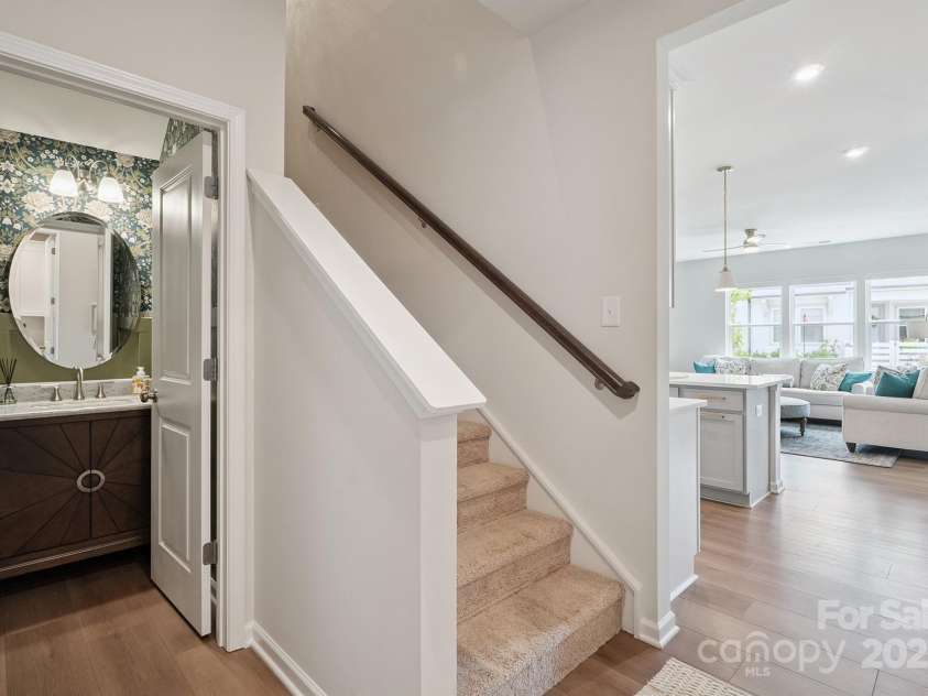 3161 Baines Court, Kannapolis, NC 28081.  MLS# CAR4283103, YatesRealty ID 34980. Stairway to upper level!