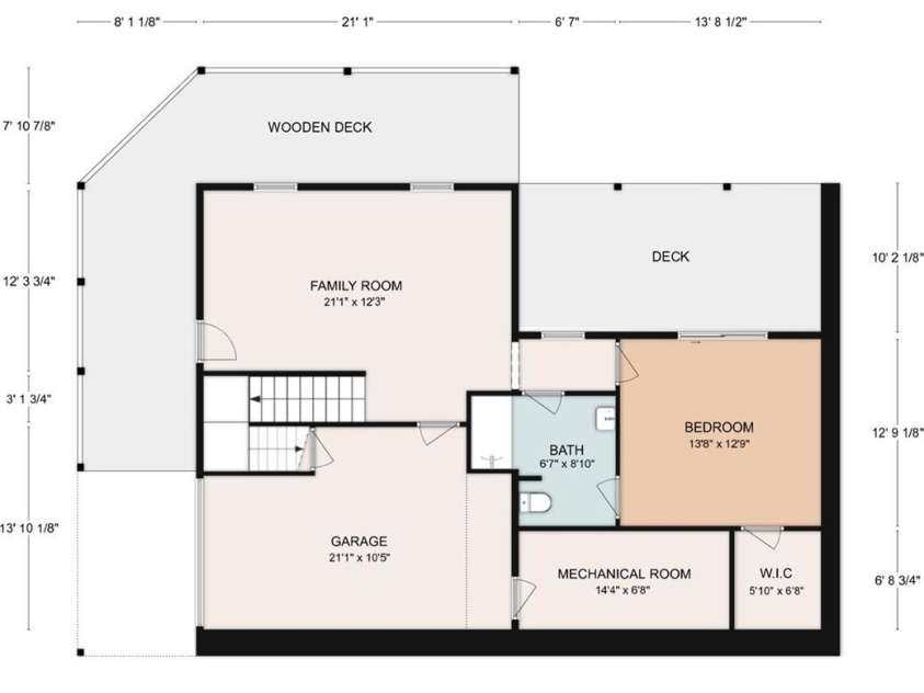 420 Nathan McDaniel Drive, Nebo, NC 28761.  MLS# CAR4399709, YatesRealty ID 34985. Basement Floor Plan