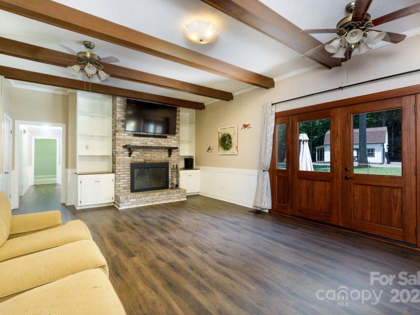 4520 Belhaven Forest Drive, Gastonia, NC 28056.  MLS# CAR4294728, YatesRealty ID 34993. Gathering space just off back yard w/ gorgeous custom french doors.