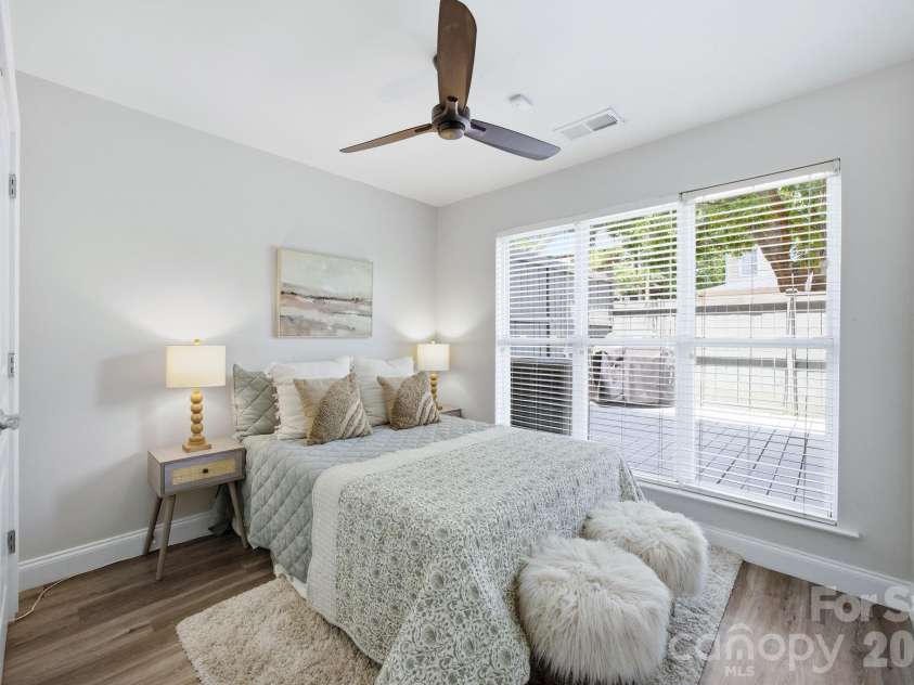 906 Garden District Drive, Charlotte, NC 28202.  MLS# CAR4391842, YatesRealty ID 34995. Lower level 2nd bedroom