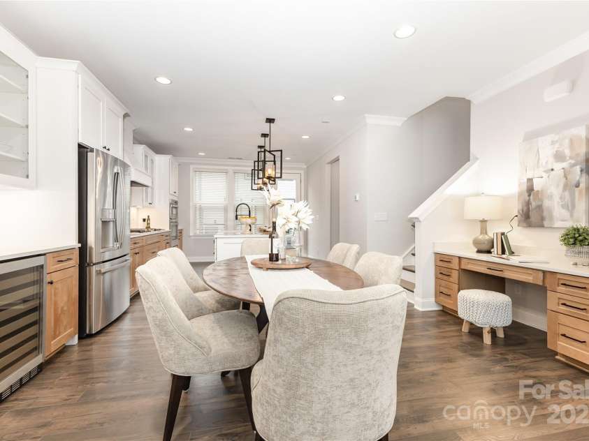 12313 Landry Renee Place, Charlotte, NC 28277.  MLS# CAR4294367, YatesRealty ID 35001. Dining with Beverage Center  and wine reserve