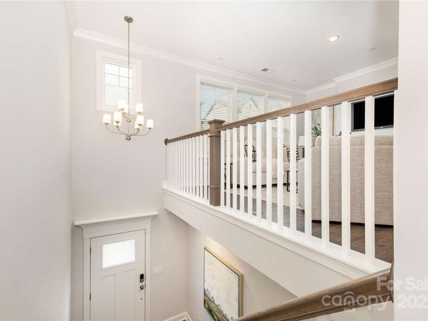 12313 Landry Renee Place, Charlotte, NC 28277.  MLS# CAR4294367, YatesRealty ID 35001. Stairway to second floor