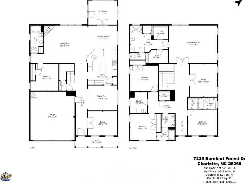 7235 Barefoot Forest Drive, Charlotte, NC 28269.  MLS# CAR4430339, YatesRealty ID 35006. 