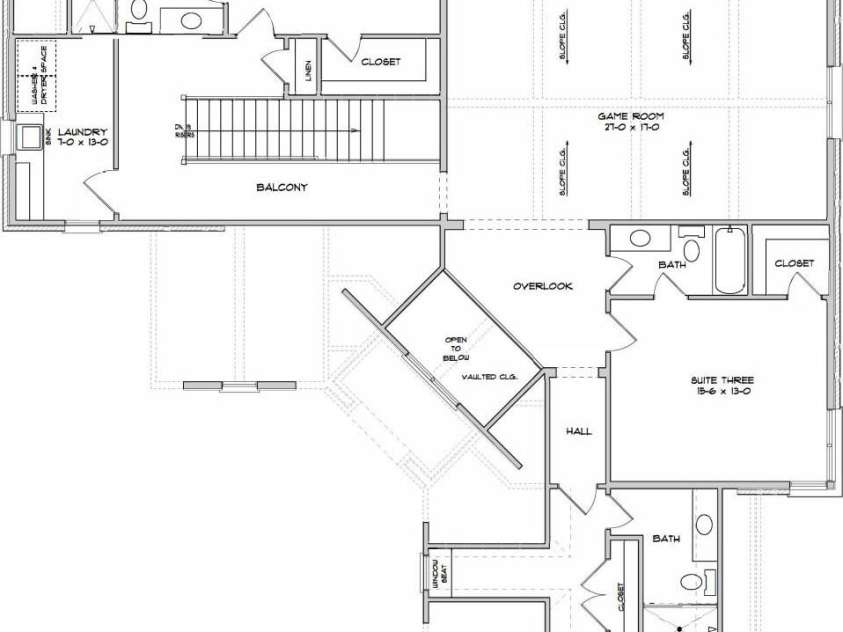 1226 Royal Prince Court, Charlotte, NC 28211.  MLS# CAR4349799, YatesRealty ID 35012. 2nd floor floorplan 