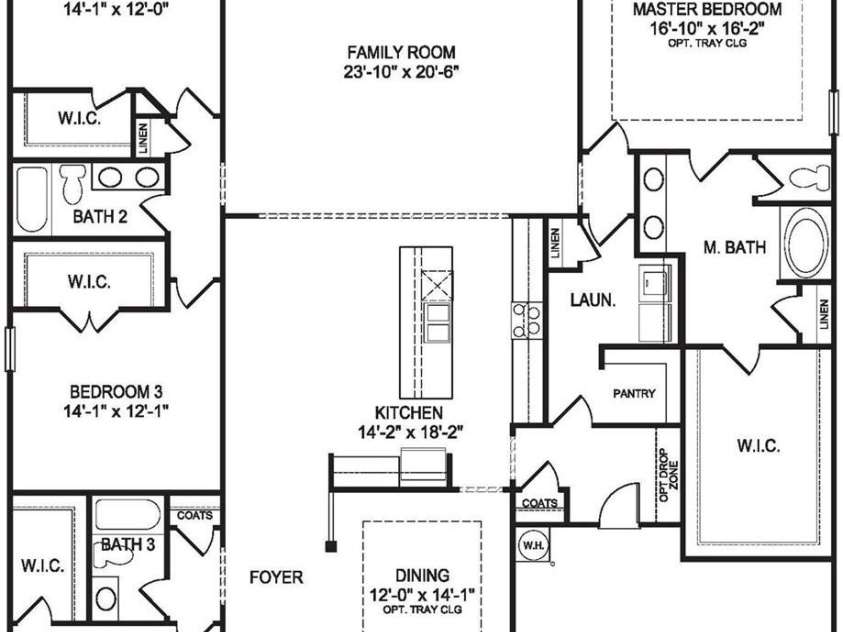 5122 Colchester Court, Catawba, NC 28609.  MLS# CAR4382211, YatesRealty ID 35013. Floor Plan