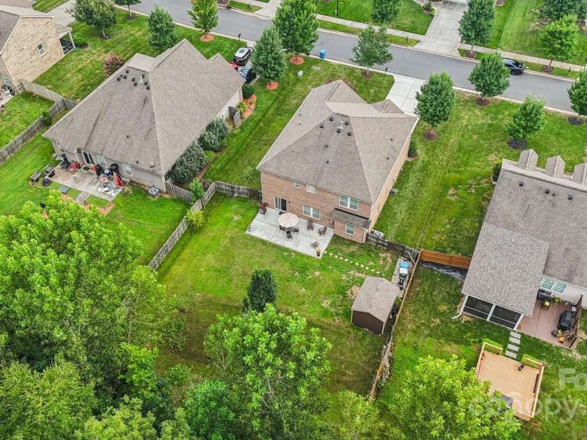 3922 Martele Drive, Mint Hill, NC 28227.  MLS# CAR4292629, YatesRealty ID 35015. Aerial view of Home