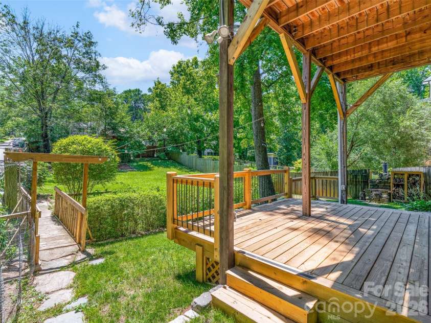 148 Sand Hill Road, Asheville, NC 28806.  MLS# CAR4396689, YatesRealty ID 35020. Brand new, large, covered lower deck.