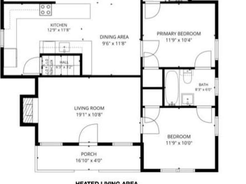 148 Sand Hill Road, Asheville, NC 28806.  MLS# CAR4396689, YatesRealty ID 35020. Upper level floor plan.