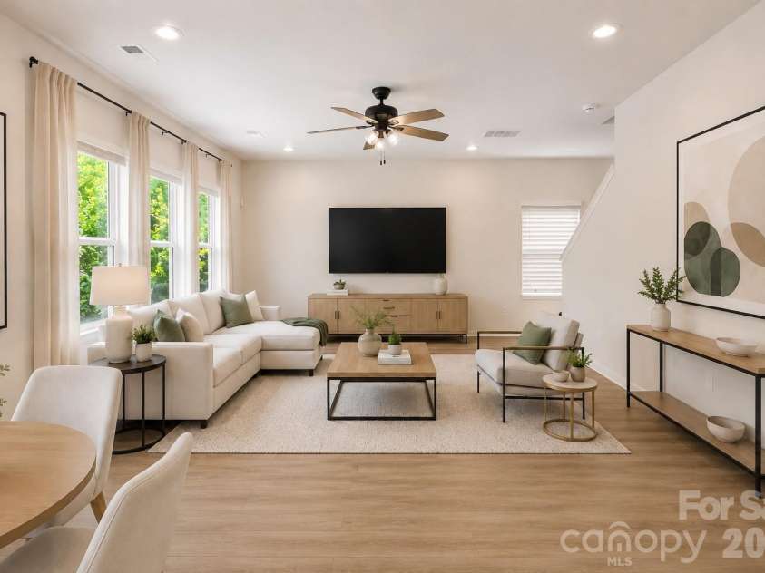 1160 Harland Street, Charlotte, NC 28216.  MLS# CAR4396970, YatesRealty ID 35025. Digitally Staged