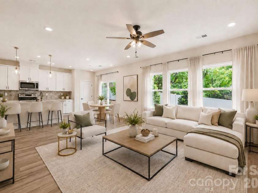 1160 Harland Street, Charlotte, NC 28216.  MLS# CAR4430535, YatesRealty ID 35025. Digitally staged