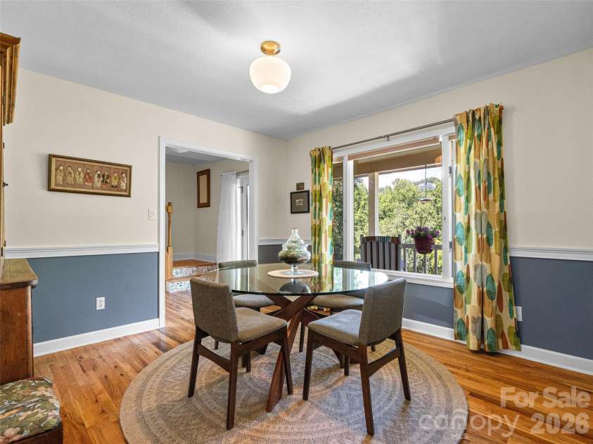 22 Meadow Brook Drive, Fletcher, NC 28732.  MLS# CAR4398596, YatesRealty ID 35029. Dining room