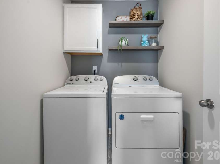 162 Wheatfield Road, Fletcher, NC 28732.  MLS# CAR4396521, YatesRealty ID 35030. Laundry room on upper level