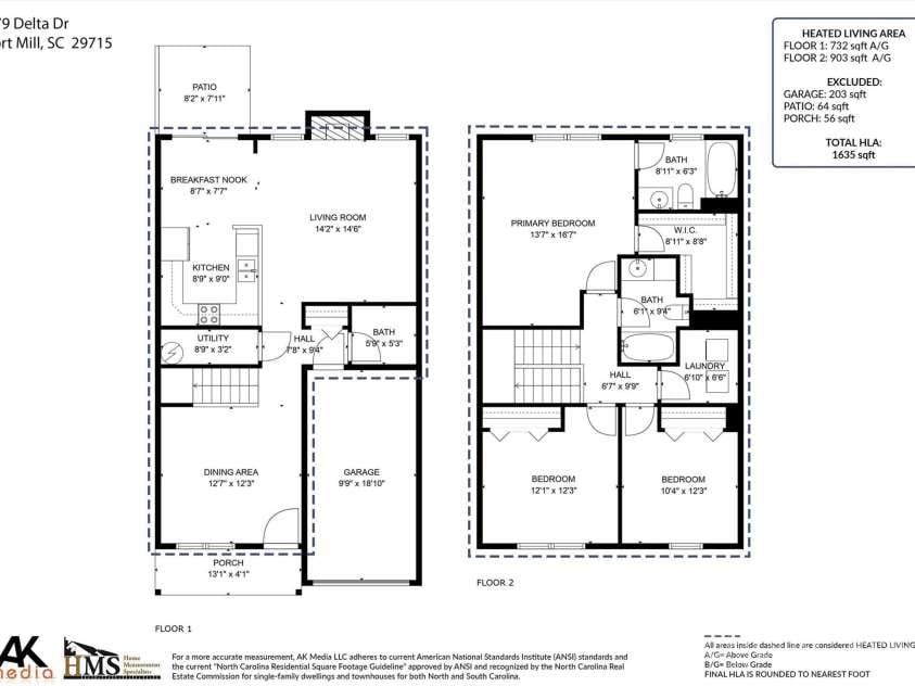 479 Delta Drive, Fort Mill, SC 29715.  MLS# CAR4286590, YatesRealty ID 35038. 