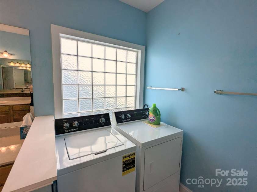 4416 Sages Avenue, Indian Trail, NC 28079.  MLS# CAR4293397, YatesRealty ID 35052. Washer & Dryer located in Primary Bath for convenience. They convey to buyers