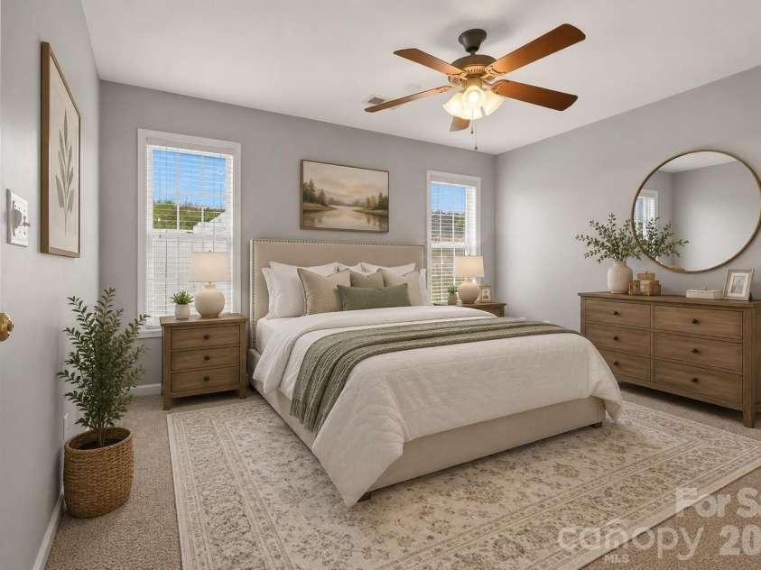 1306 Bayswater Drive, High Point, NC 27265.  MLS# CAR4399020, YatesRealty ID 35058. Virtually staged bedroom
