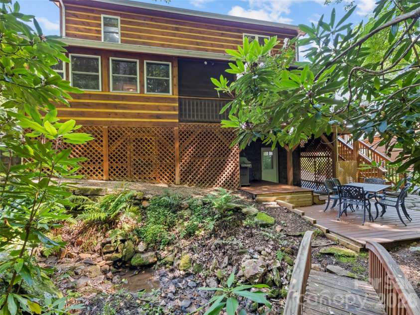 171 Cripple Creek Drive, Waynesville, NC 28785.  MLS# CAR4399780, YatesRealty ID 35067. Rear view