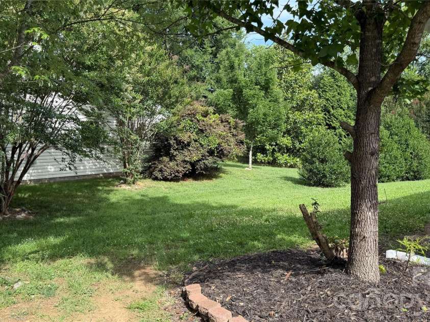 1005 LadyBank Court, Indian Trail, NC 28079.  MLS# CAR4320578, YatesRealty ID 35072. Side Yard View