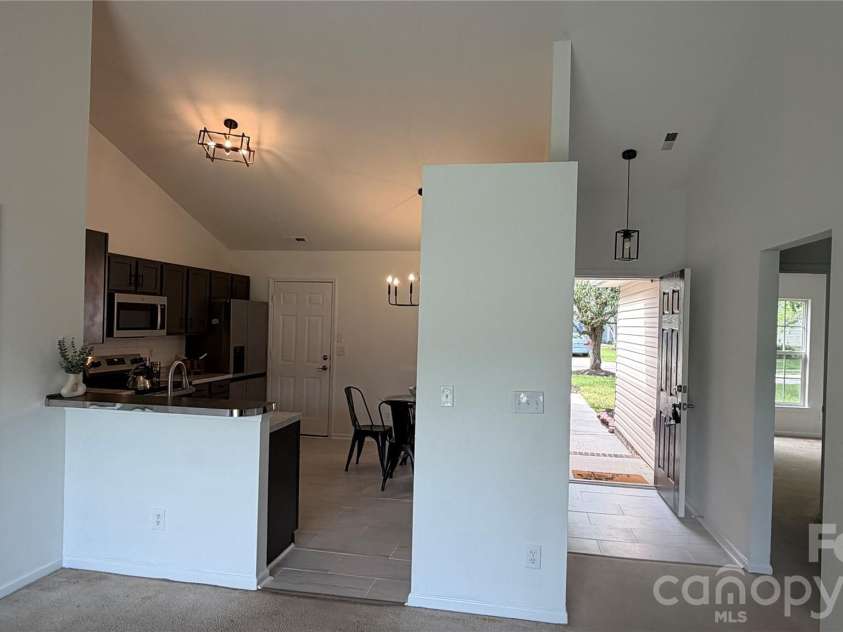 1005 LadyBank Court, Indian Trail, NC 28079.  MLS# CAR4320578, YatesRealty ID 35072. View From Family Room