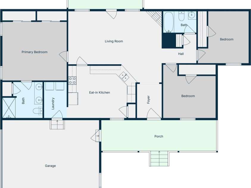 105 Robinson Cove Road, Candler, NC 28715.  MLS# CAR4293915, YatesRealty ID 35076. Layout