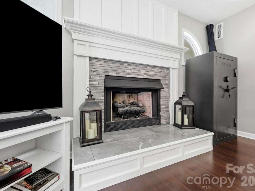 3970 Tenneyson Court, Concord, NC 28027.  MLS# CAR4398947, YatesRealty ID 35089. Gorgeous gas fireplace