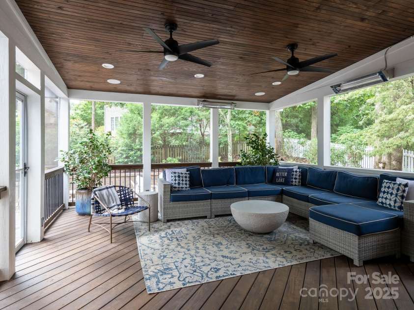 19112 Glouster Court, Cornelius, NC 28031.  MLS# CAR4291361, YatesRealty ID 35099. This porch connects the home to the outside