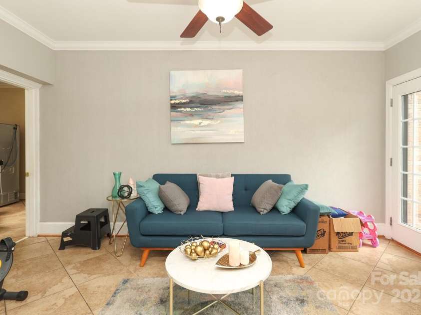 3015 Rochester Court, Monroe, NC 28110.  MLS# CAR4275936, YatesRealty ID 35102. Downstairs LR