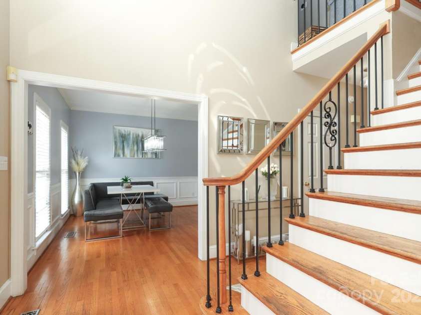 3015 Rochester Court, Monroe, NC 28110.  MLS# CAR4275936, YatesRealty ID 35102. Stairs