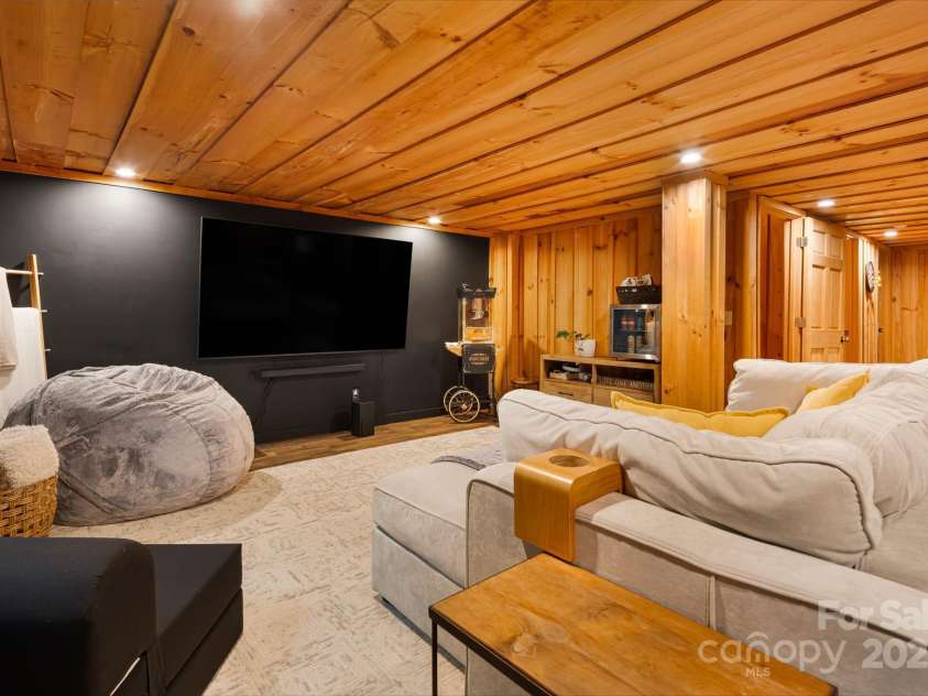 2255 Wolf Laurel Road, Mars Hill, NC 28754.  MLS# CAR4266423, YatesRealty ID 35106. Media Room