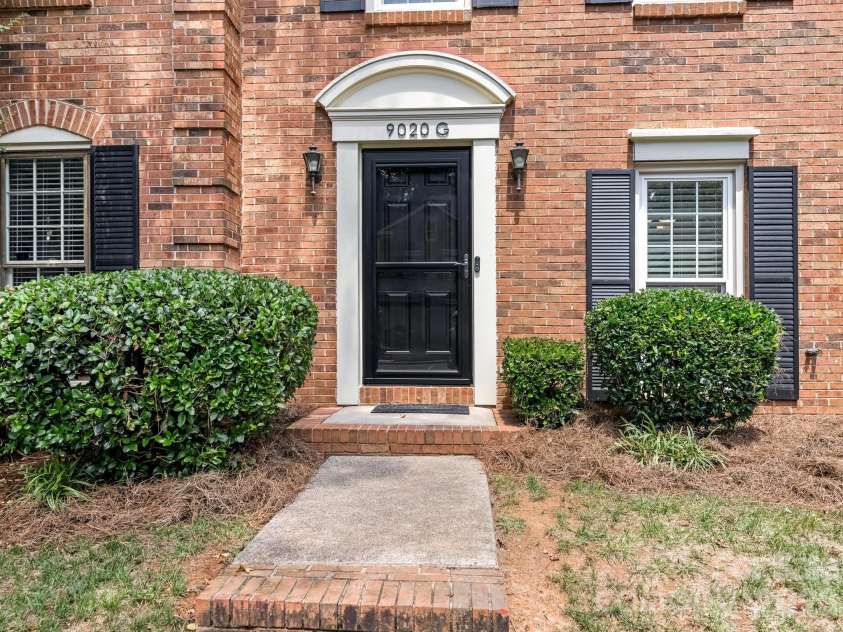 9020 Nolley Court, Charlotte, NC 28270.  MLS# CAR4411665, YatesRealty ID 35113. Front door