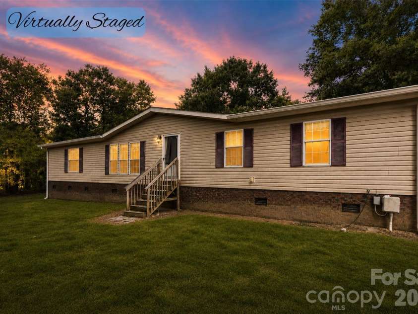124 Lee Street, Richfield, NC 28137.  MLS# CAR4399770, YatesRealty ID 35135. Exterior Virtually Staged