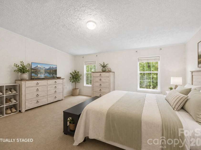 124 Lee Street, Richfield, NC 28137.  MLS# CAR4399770, YatesRealty ID 35135. Primary Bedroom - Staged