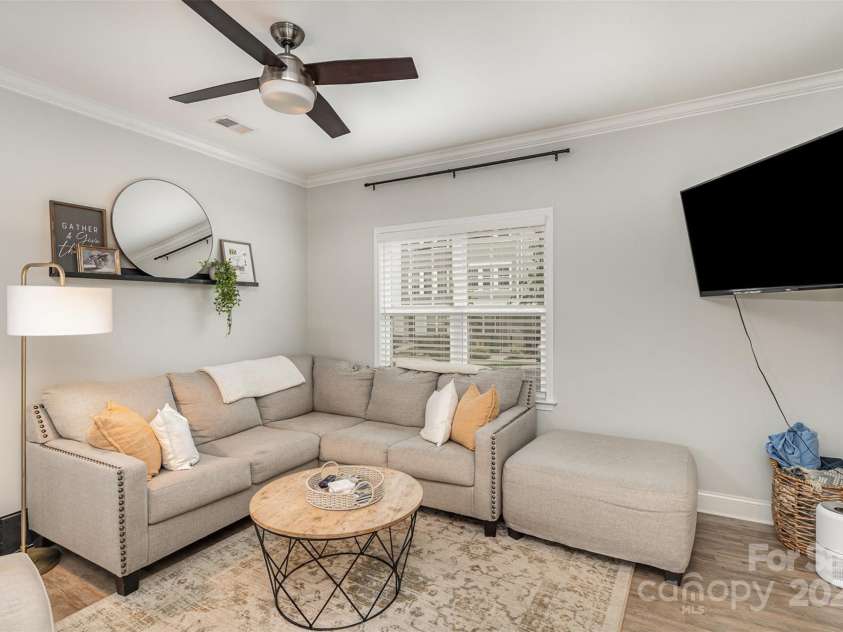 2024 Summey Avenue, Charlotte, NC 28205.  MLS# CAR4284719, YatesRealty ID 35135. Living room