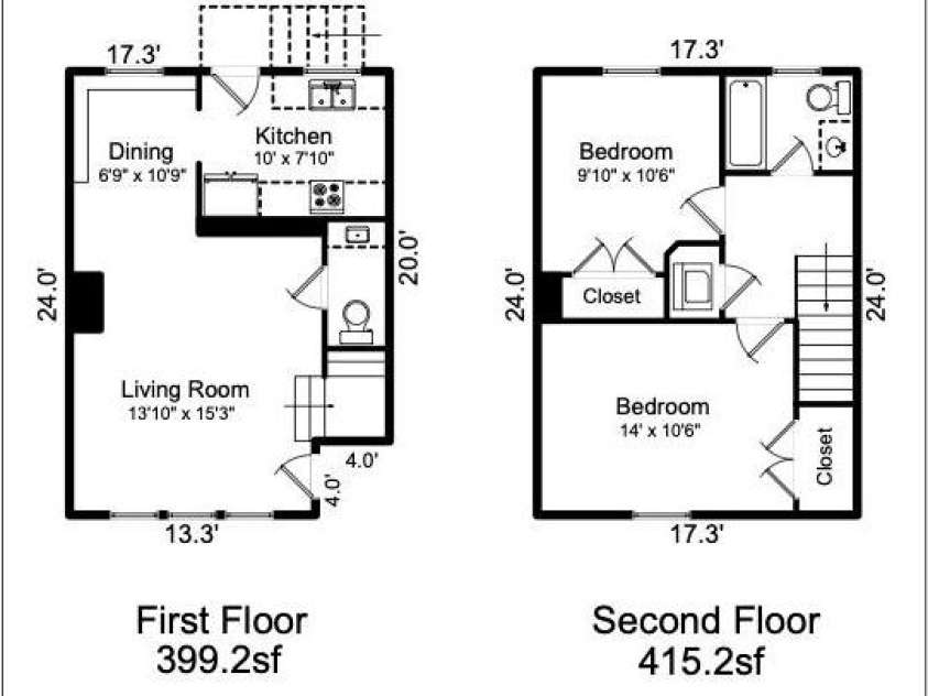 219 Wakefield Drive, Charlotte, NC 28209.  MLS# CAR4396863, YatesRealty ID 35136. Floor plan