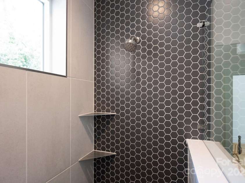 5 Orrinel Way, Asheville, NC 28806.  MLS# CAR4294195, YatesRealty ID 35139. Custom Hex Tile