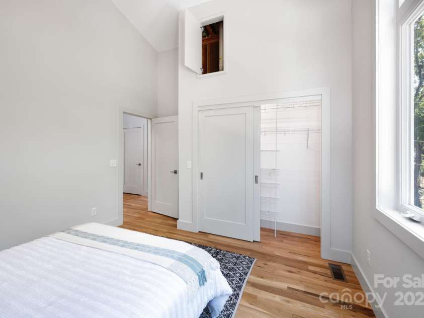 5 Orrinel Way, Asheville, NC 28806.  MLS# CAR4294195, YatesRealty ID 35139. Second Bedroom whas Large Closet and Attic Access