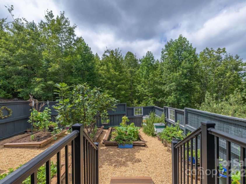 381 Scenic Overlook Drive, Nebo, NC 28761.  MLS# CAR4294911, YatesRealty ID 3514. Fenced side yard/gardens