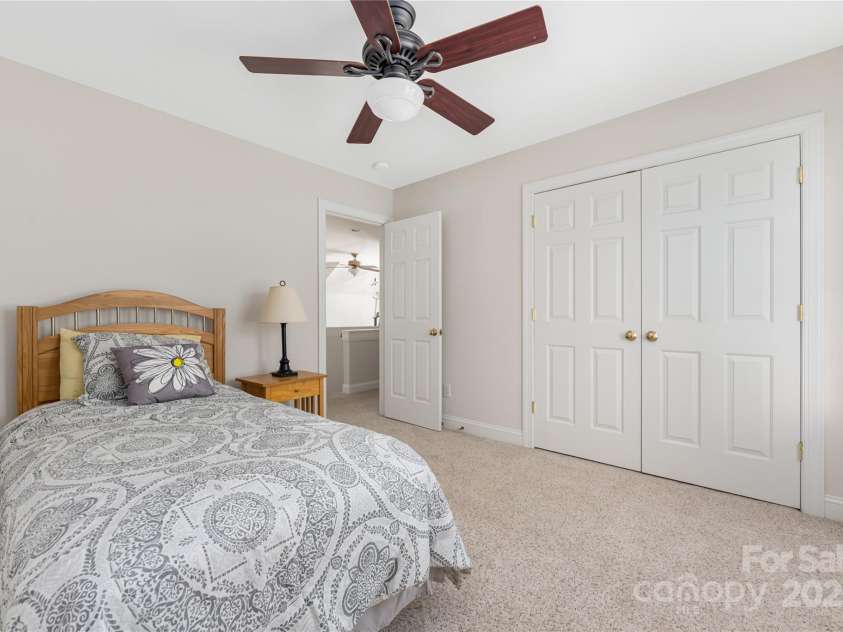 9603 Devonshire Drive, Huntersville, NC 28078.  MLS# CAR4292851, YatesRealty ID 35141. Another view of bedroom 4 with double door closets.