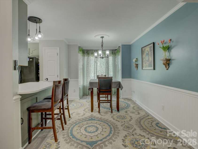 1278 Morrocroft Trail, Gastonia, NC 28054.  MLS# CAR4397819, YatesRealty ID 35142. Dining with picture window