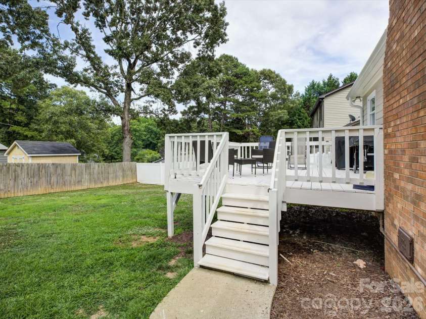 1278 Morrocroft Trail, Gastonia, NC 28054.  MLS# CAR4397819, YatesRealty ID 35142. Rear deck