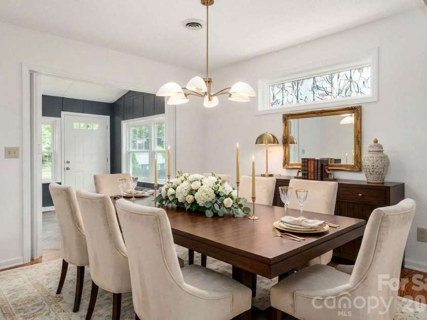 8 Wedgewood Drive, Mills River, NC 28759.  MLS# CAR4398096, YatesRealty ID 35159. Virtually staged formal dining room