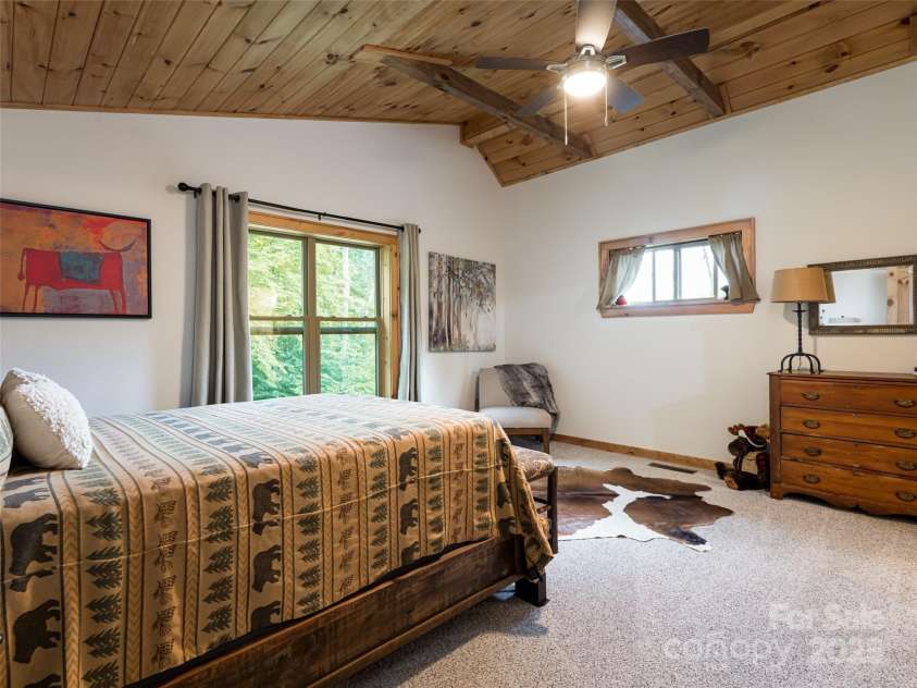 82 Gadohi Trail, Maggie Valley, NC 28751.  MLS# CAR4283632, YatesRealty ID 35163. Primary bedroom #3