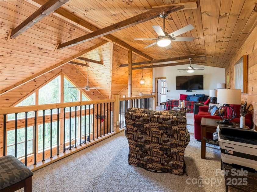 82 Gadohi Trail, Maggie Valley, NC 28751.  MLS# CAR4283632, YatesRealty ID 35163. Versatile loft space