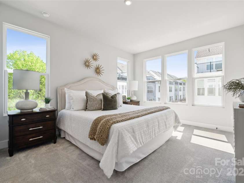 2009 Clarksdale Drive, Charlotte, NC 28206.  MLS# CAR4256471, YatesRealty ID 35167. Owners' Bedroom with Loads of Light